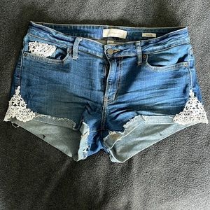 Calvin Klein denim shorts with embroidery